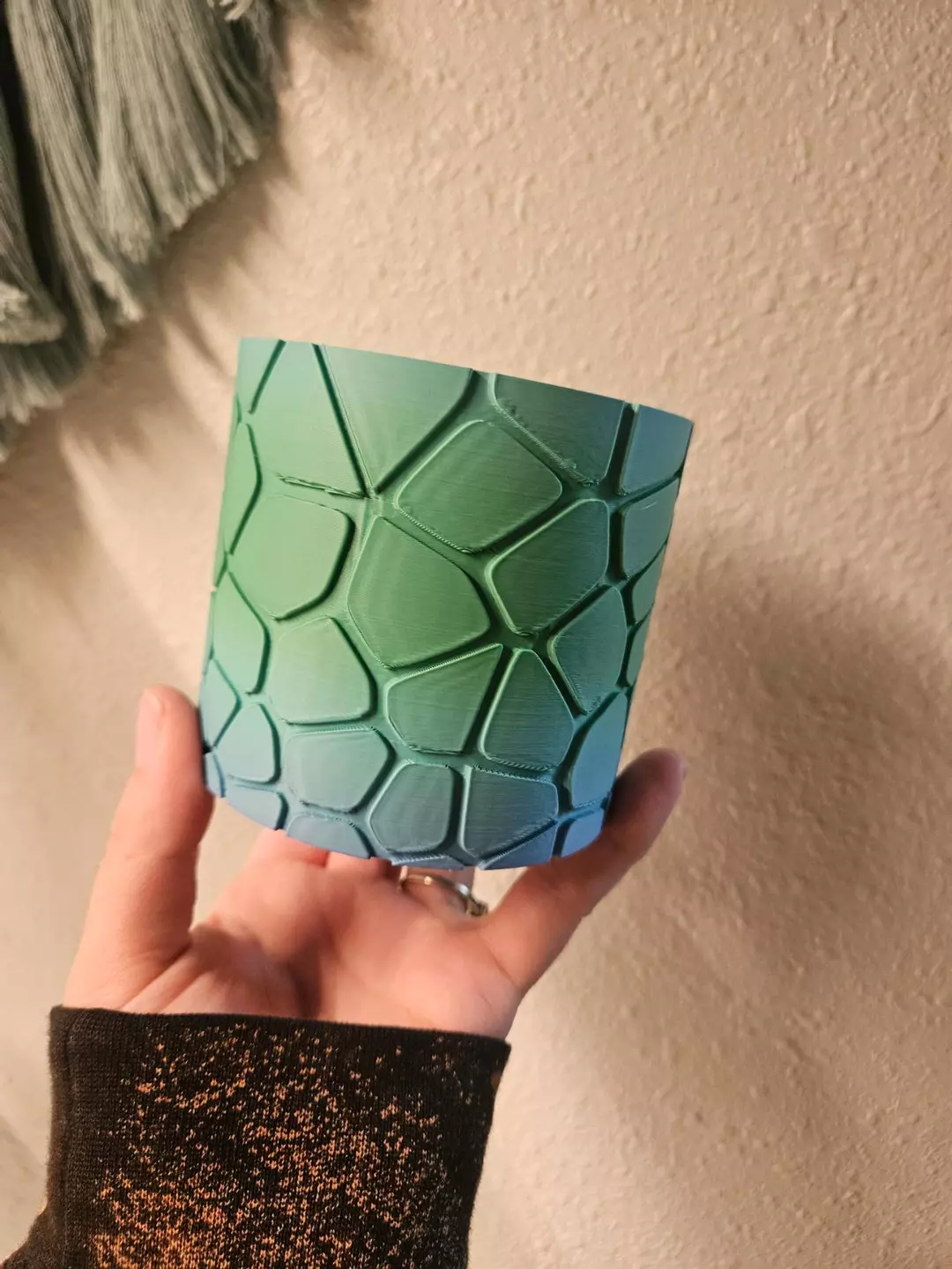 3" pebble rainbow cache pot thumbnail