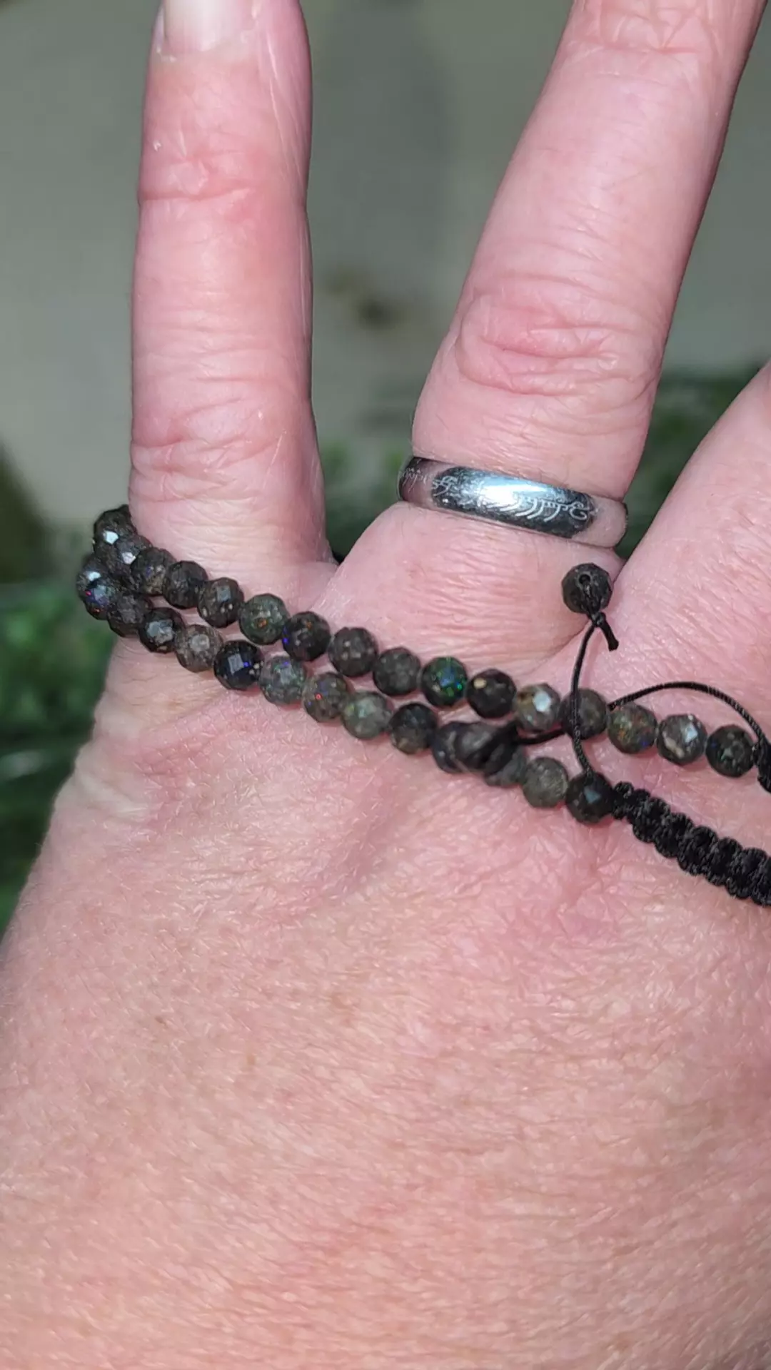 Faceted Black Opal Bracelet thumbnail