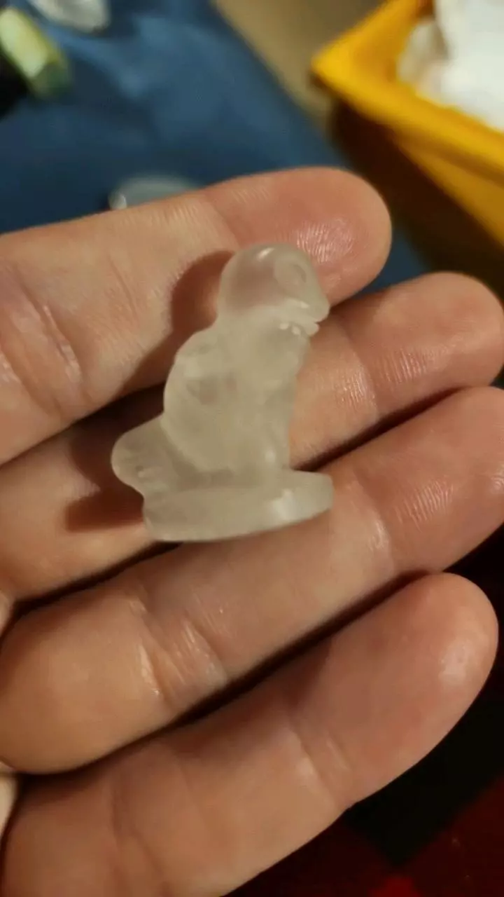 Clear quartz mini bulbasaur thumbnail