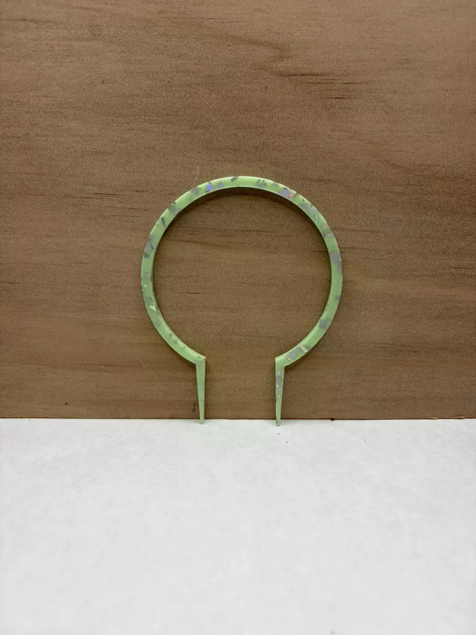 2pk Mint Glitter Chip 4” Circle Trellis thumbnail