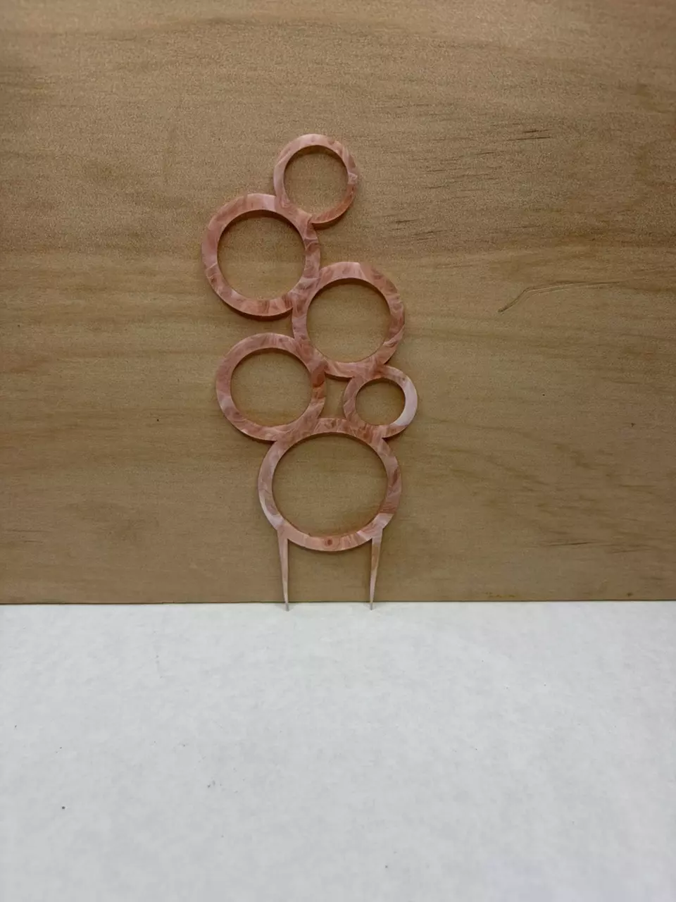 2pk Rose Gold Mist 6” Bubble Trellis thumbnail