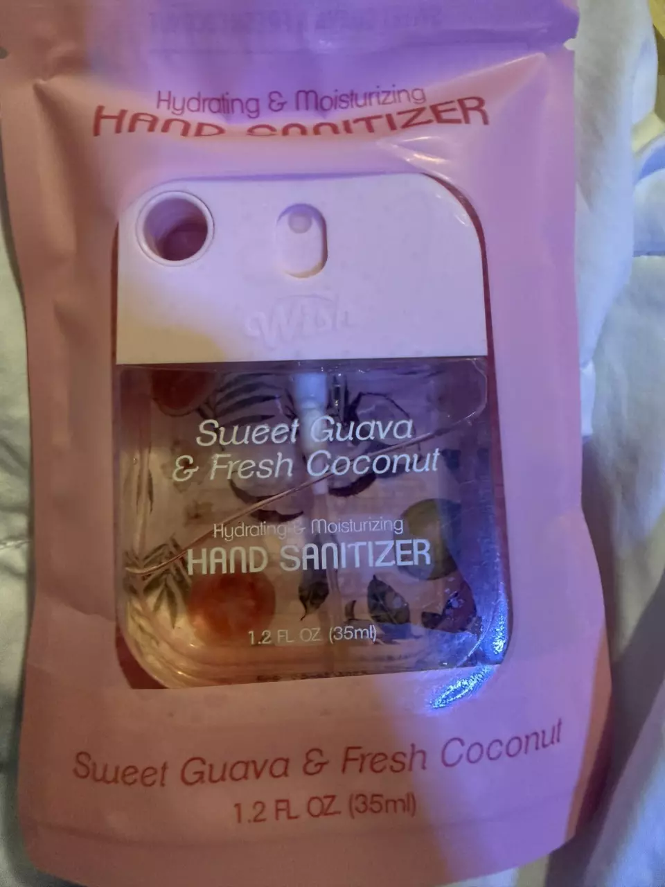 Hydrating and Moisturizing hand sanitizer Sweet Guava & Fresh Coconut thumbnail
