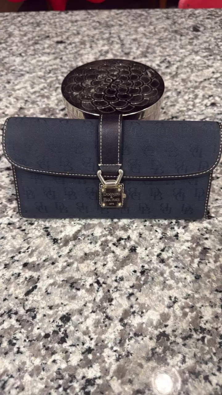 Dooney & Bourke Navy Tri-Fold thumbnail