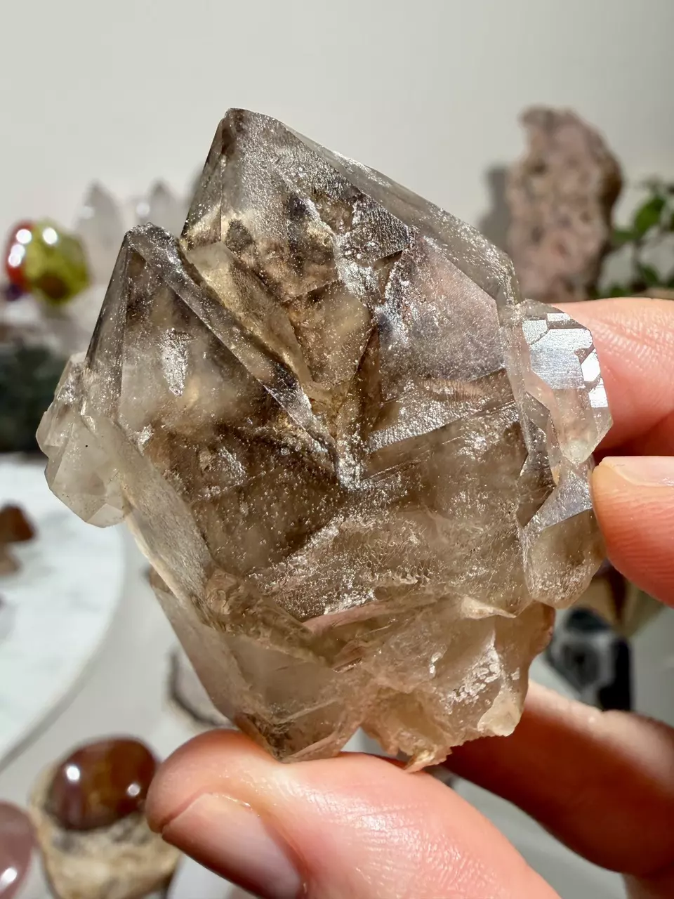 Smoky Elestial Quartz from Brazil thumbnail