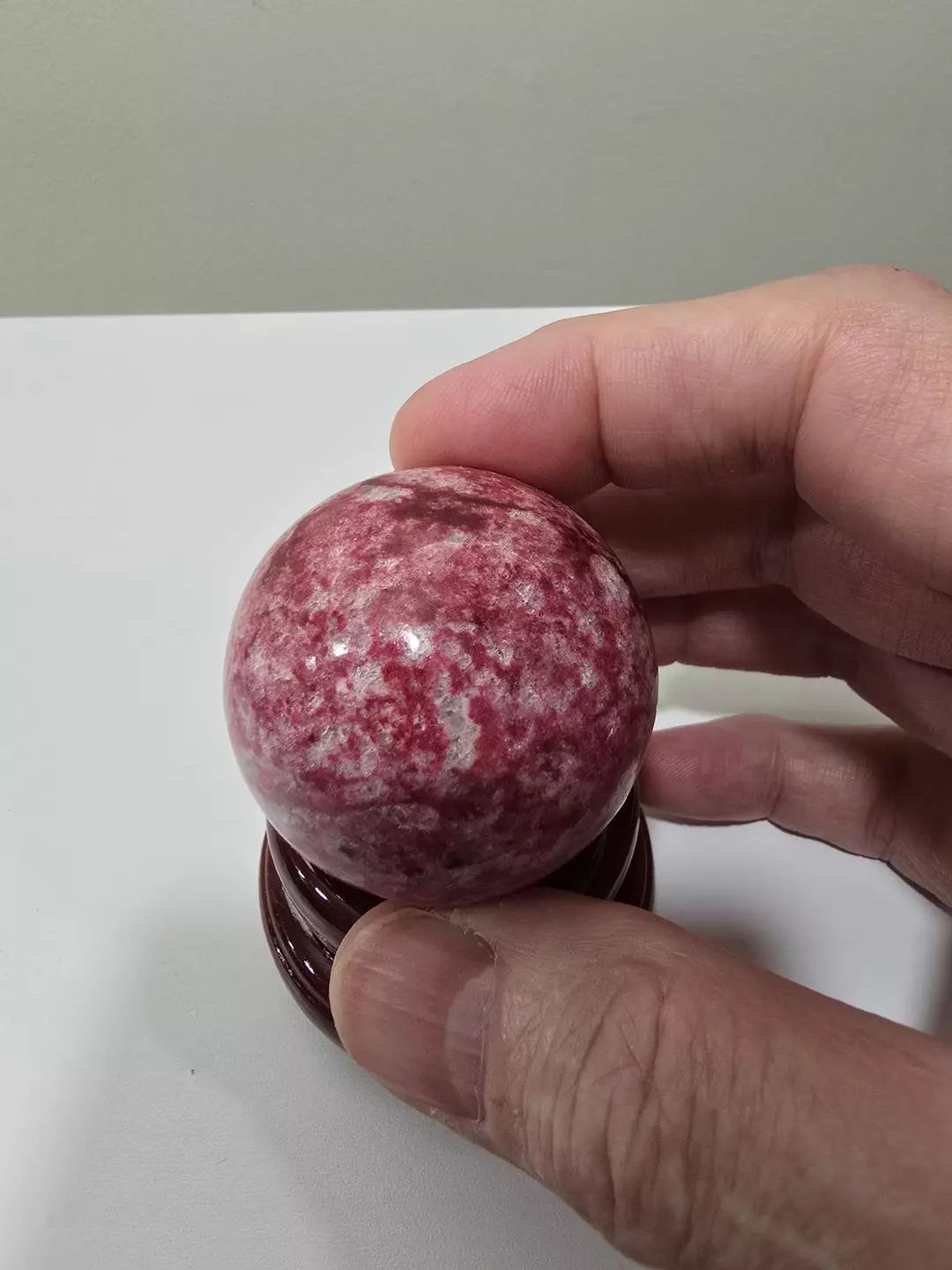 Thulite Crystal Sphere 44 mm thumbnail