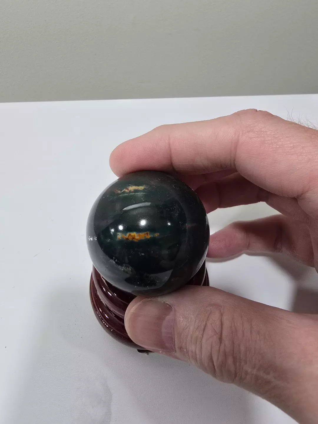 Bloodstone Crystal Sphere 43 mm thumbnail