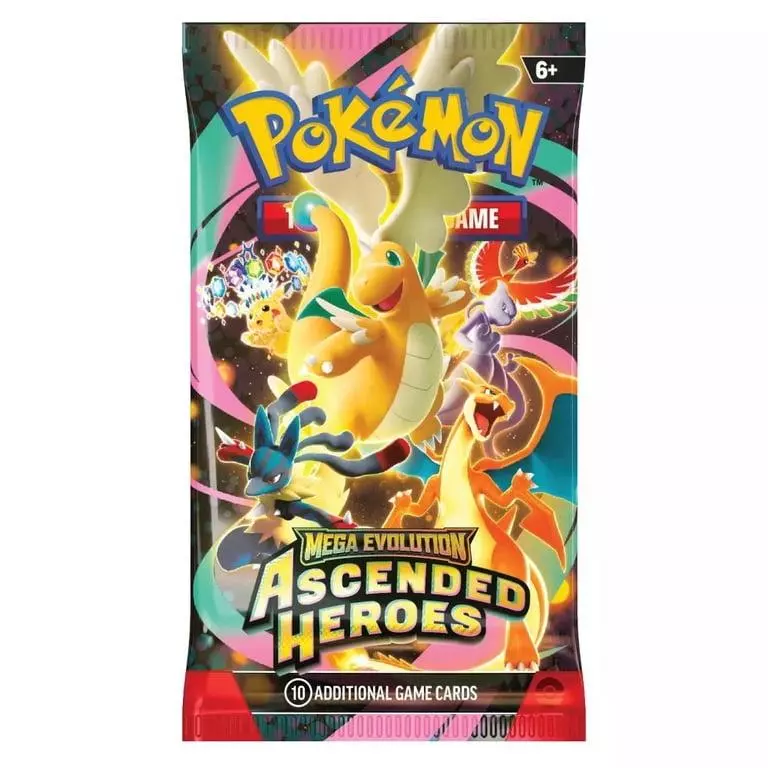 Pokemon 2026 Mega Evolution Ascended Heros Booster Pack thumbnail