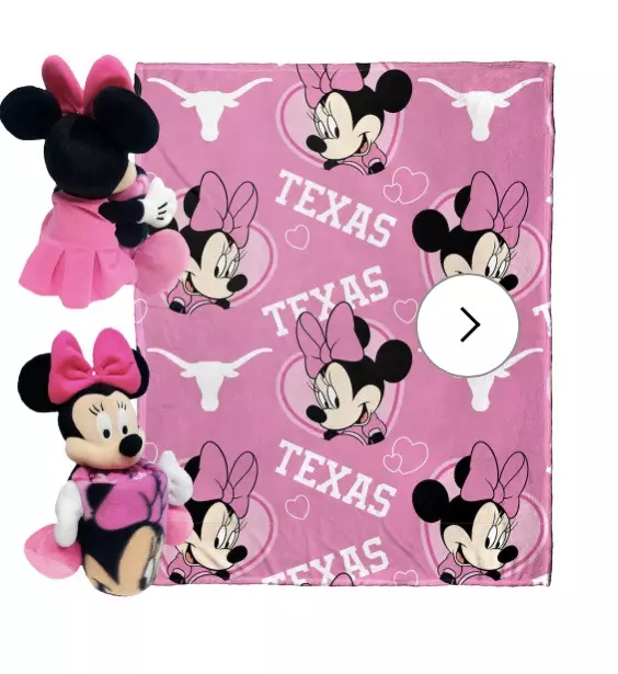 Northwest x Disney Texas Longhorns Minnie Hugger Pillow & Silk Touch Throw thumbnail