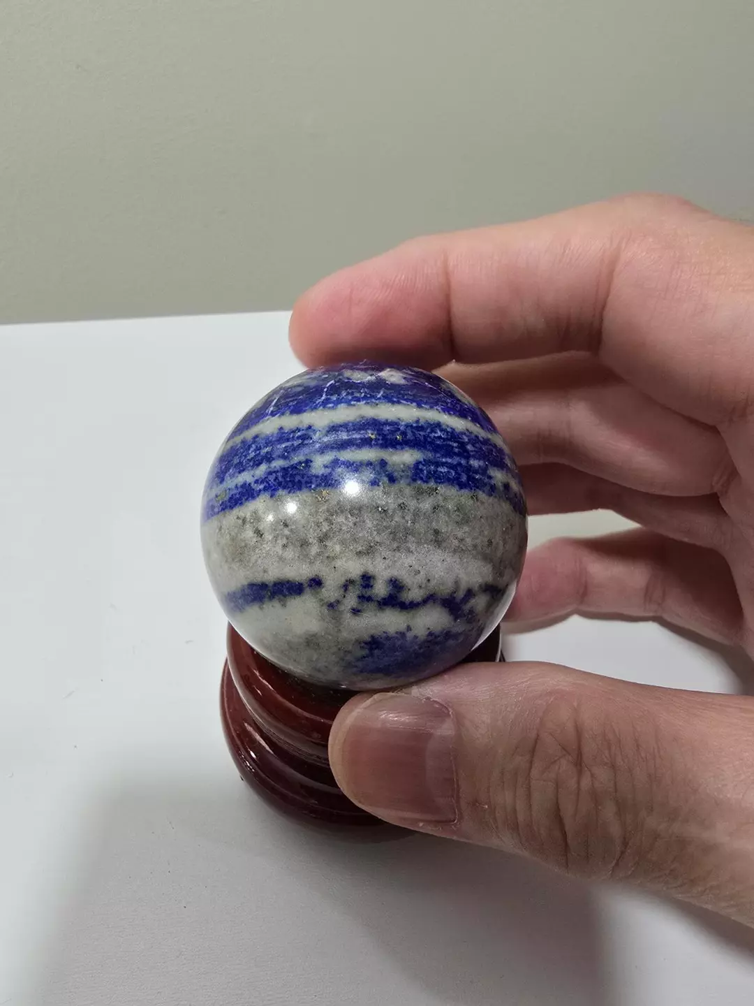 Lapis Lazuli Crystal Sphere 46 mm thumbnail