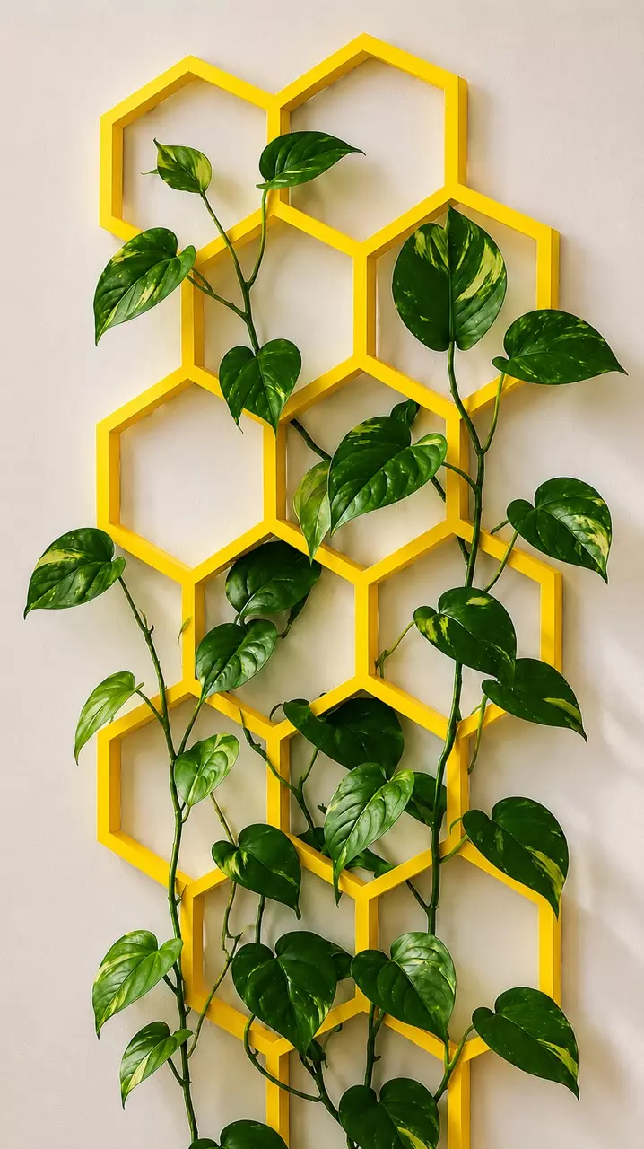Honeycomb Trellis YELLOW 6” MADE IN THE USA 🇺🇸 thumbnail