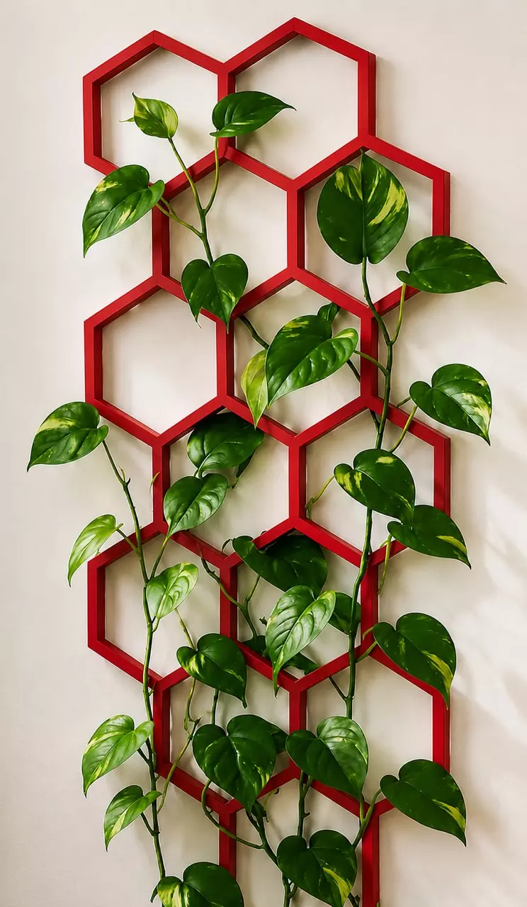 Honeycomb Trellis RED 6” MADE IN THE USA 🇺🇸 thumbnail