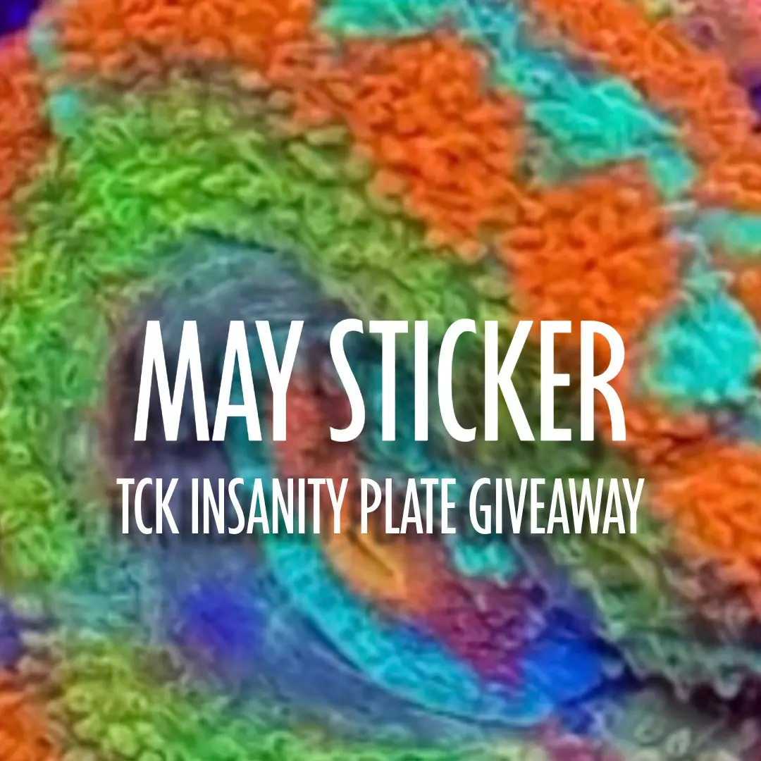 MAY STICKER 5/12 FOR THE TCK INSANITY PLATE GIVEAWAY thumbnail