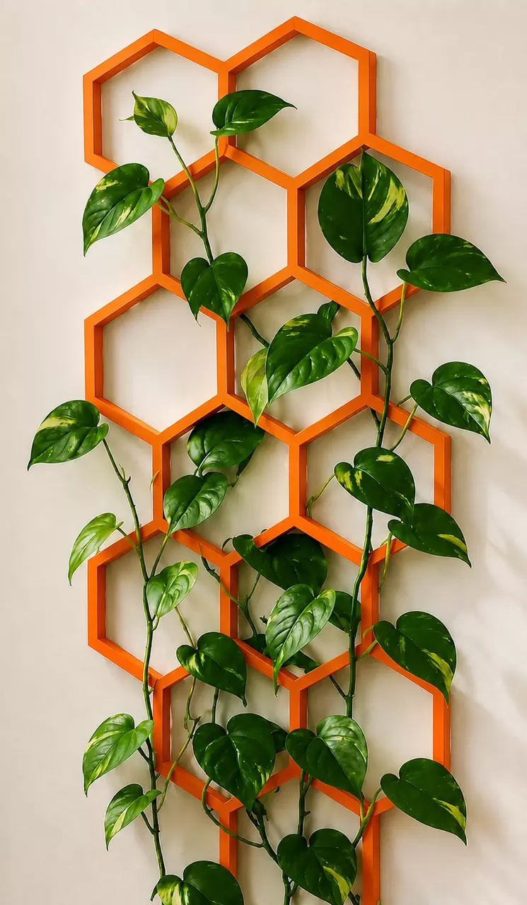 Honeycomb Trellis ORANGE 6” MADE IN THE USA 🇺🇸 thumbnail