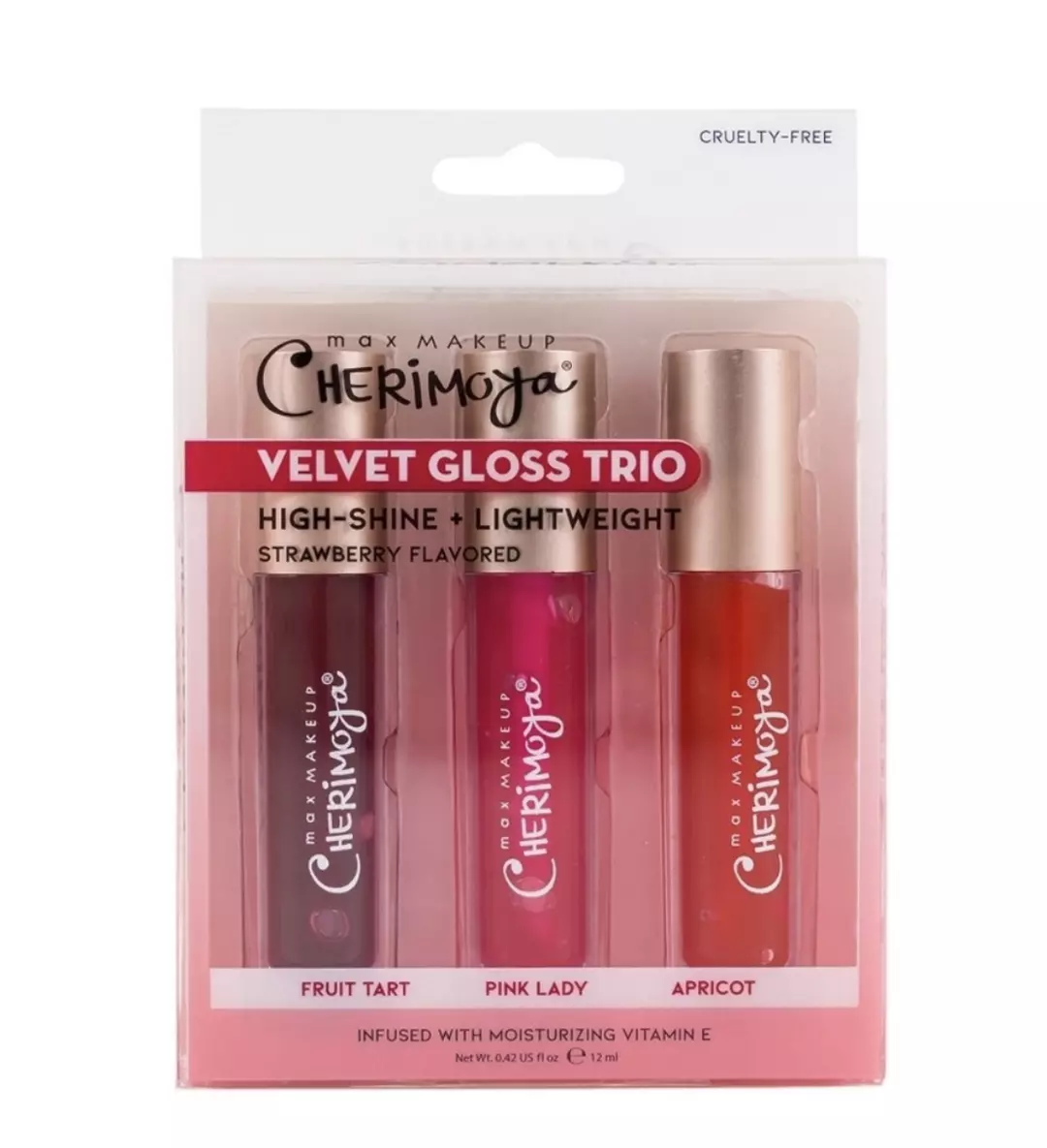 3 Cherimoya Lip Gloss Strawberry Flavor thumbnail