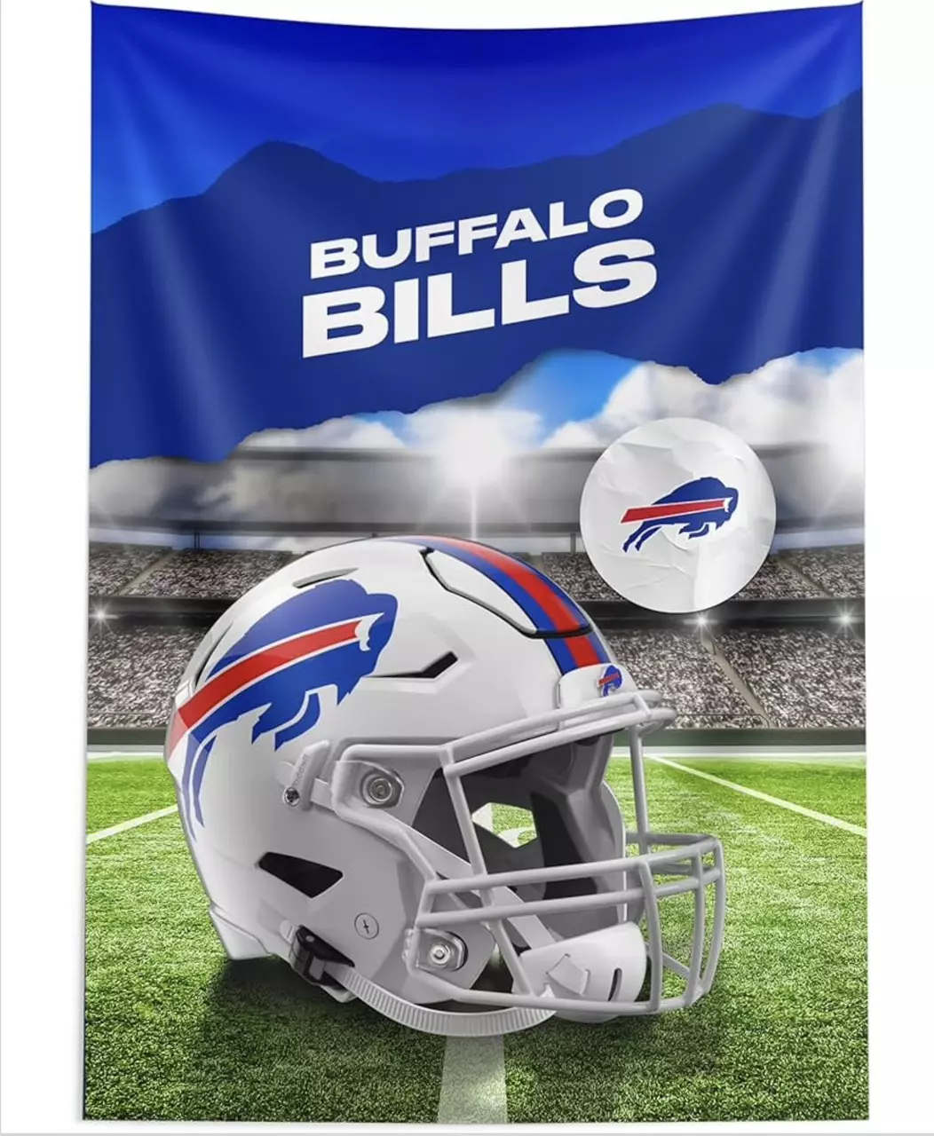 Northwest NFL Buffalo Bills Wall Hanging Wall Art Poster Room  Decor 40 x 57 thumbnail