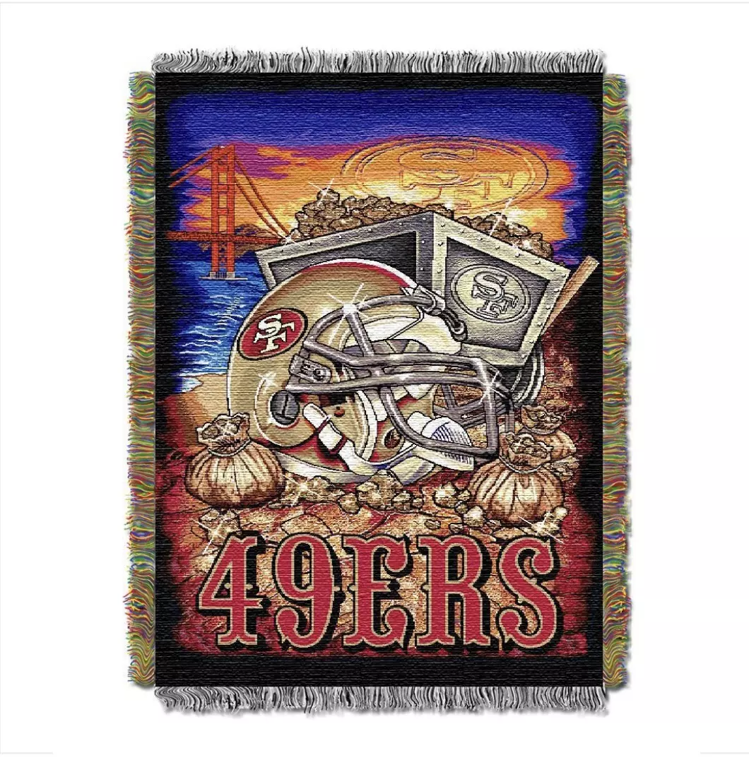 NFL 49ers Home Field Advantage Woven Tapestry thumbnail