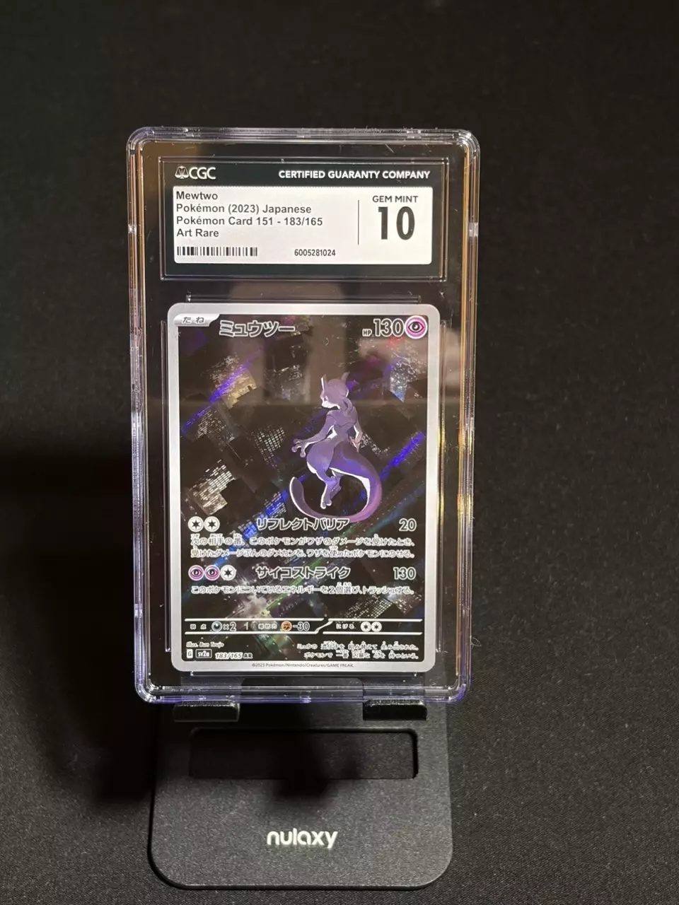 The Pokemon Company Mewtwo CGC 10 183/165 Sv2a Card 151 Art Rare Holo JP thumbnail