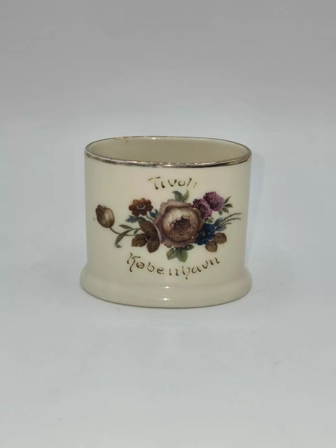 Vintage Københavns Porcellains Maleri Tivoli Porcelain Match Holder Denmark thumbnail