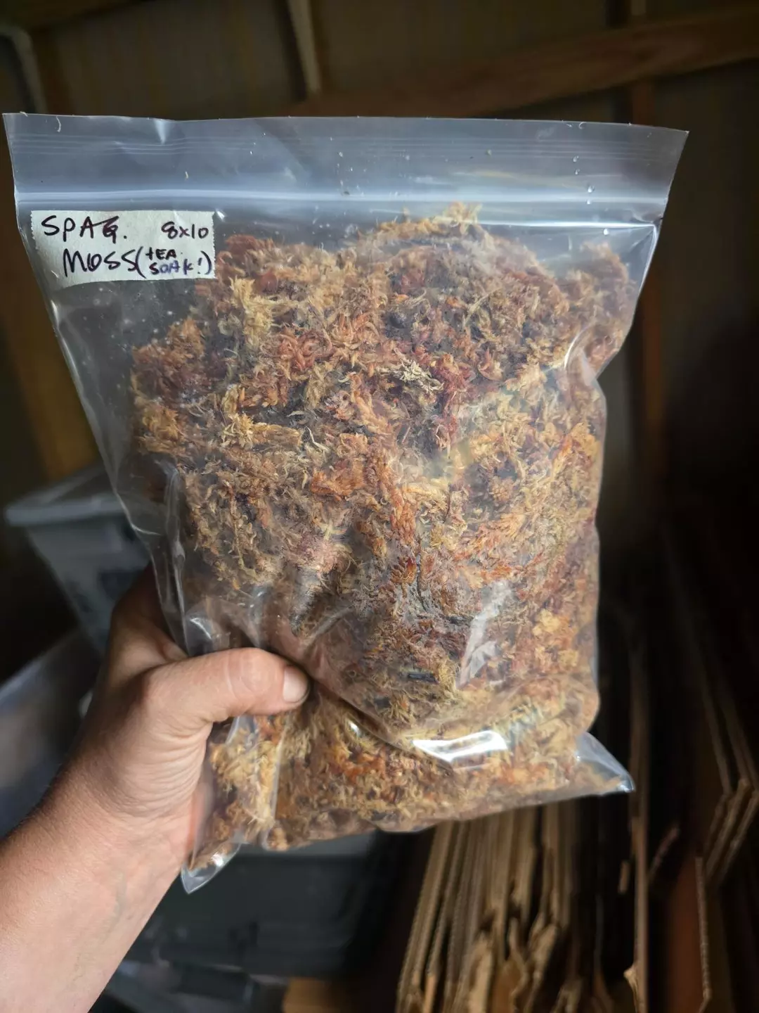 TLC Sphagnum Moss soaked in Worm Tea (8x10bag) (BIOACTIVE SERIES) thumbnail