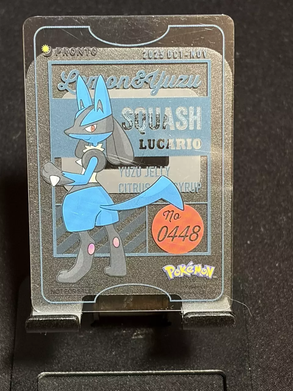 The Pokemon Company Squash Lucario Pronto 2025 011-KOV Metal Foil Promo EN thumbnail
