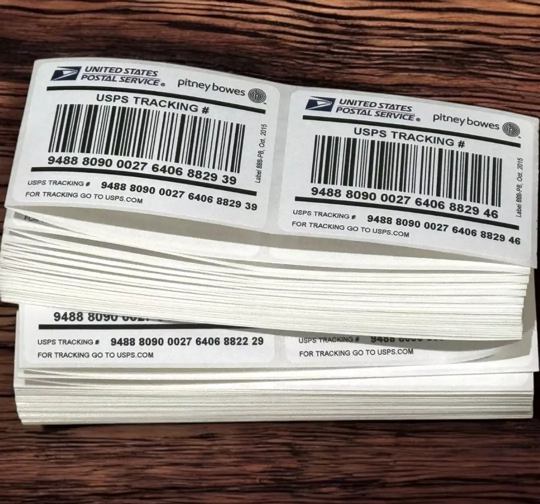 100 USPS Pitney Bowes 888 TRACKING Labels! Ship-From-Home Using POSTAGE STAMPS thumbnail