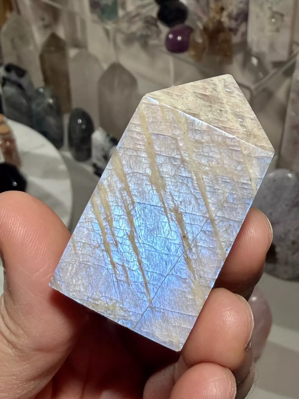 Belomorite Moonstone and sunstone Tower thumbnail