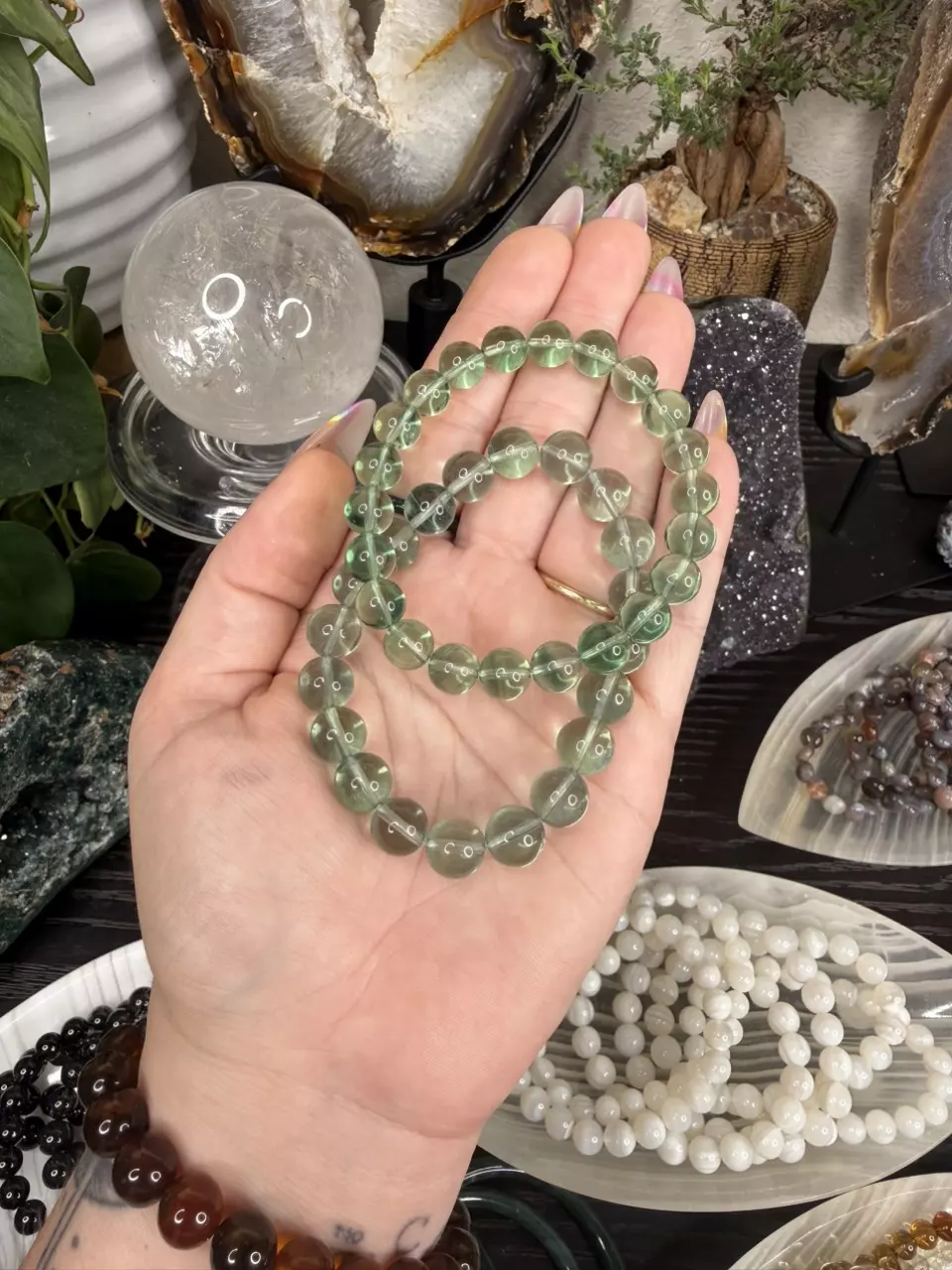 Green Fluorite 10mm Bracelet thumbnail