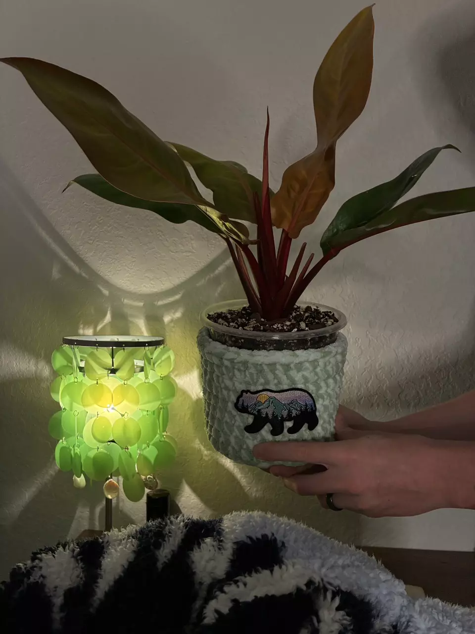 ADD ON: Planter Pot Cover WITH Patch Handmade Crochet thumbnail