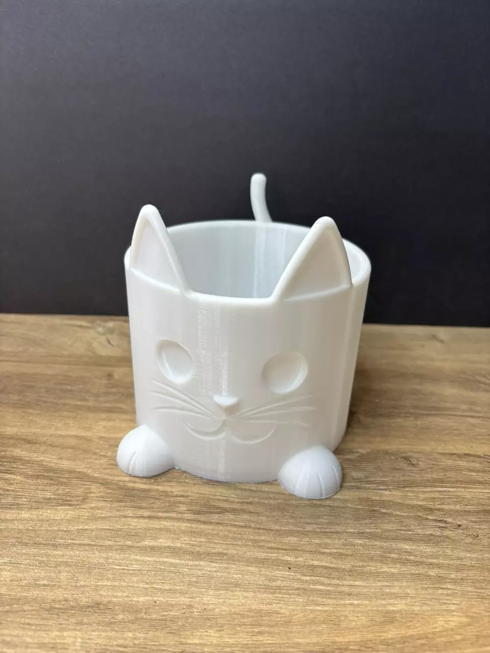 Cat Planter 5” - White thumbnail