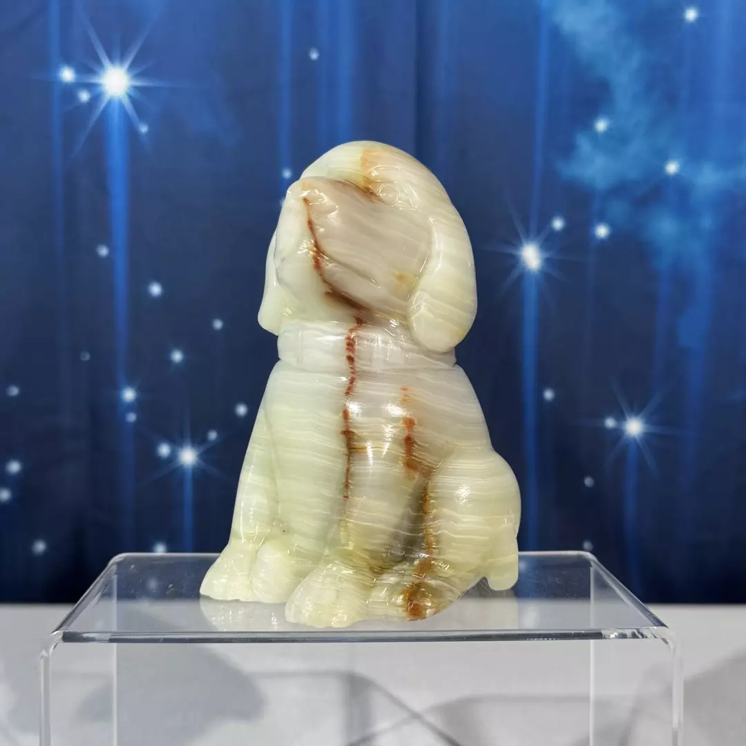 Green Banded Calcite Dog – 43i thumbnail