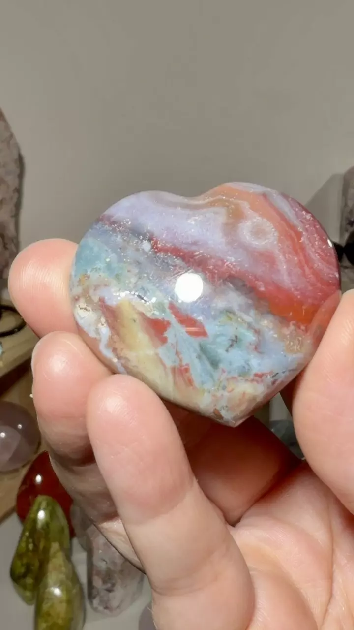 Ocean Jasper with Pyrite heart thumbnail