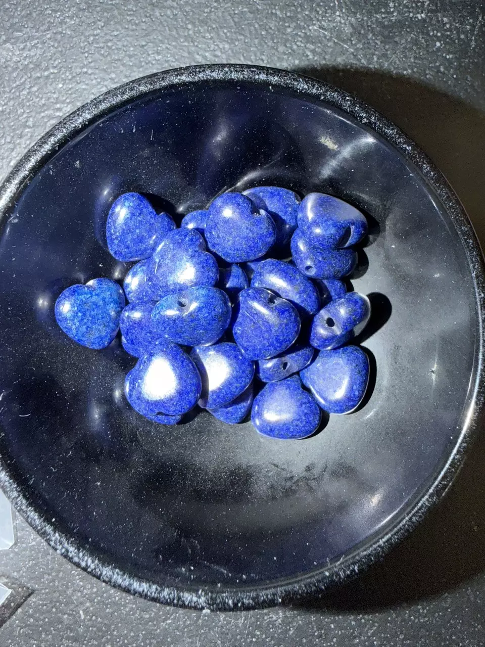 Lapis Lazuli Heart Beads 2/$1 thumbnail