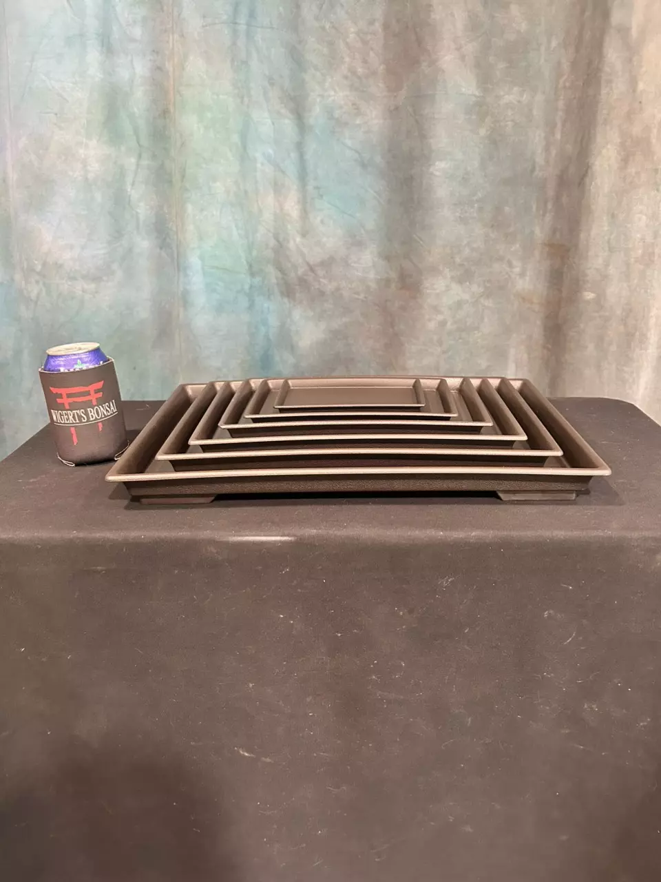 SET OF ASSORTED PLASTIC DRIP TRAYS thumbnail