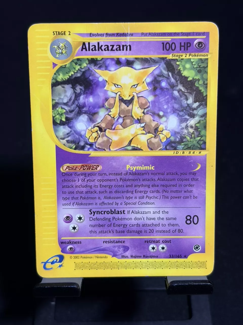 The Pokémon Company Pokémon TCG Alakazam 033/165 Expedition Regular Rare EN 2002 thumbnail