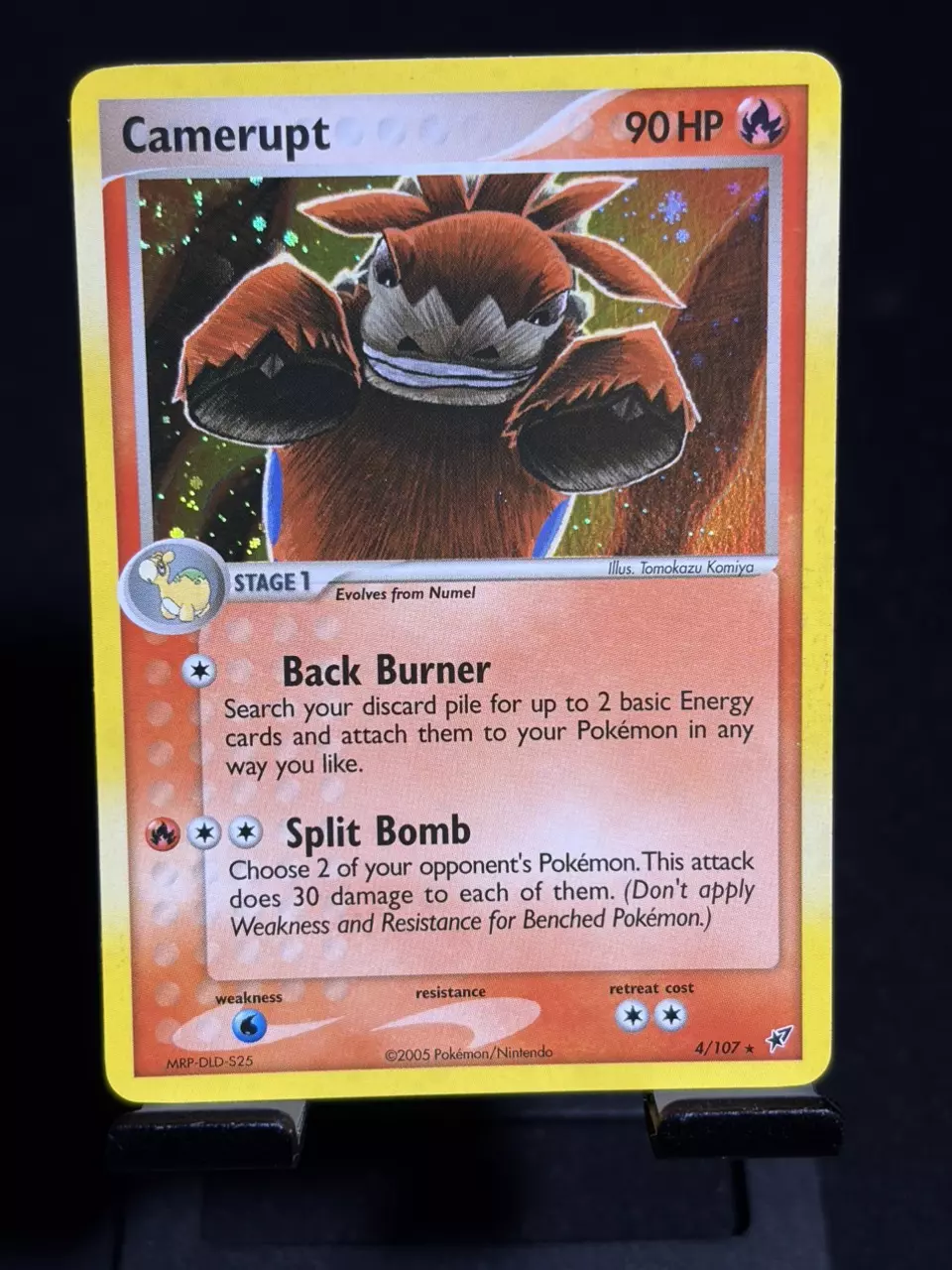 The Pokémon Company Pokémon TCG Deoxys Camerupt 4/107 Holo Rare EN 2005 HP90 thumbnail