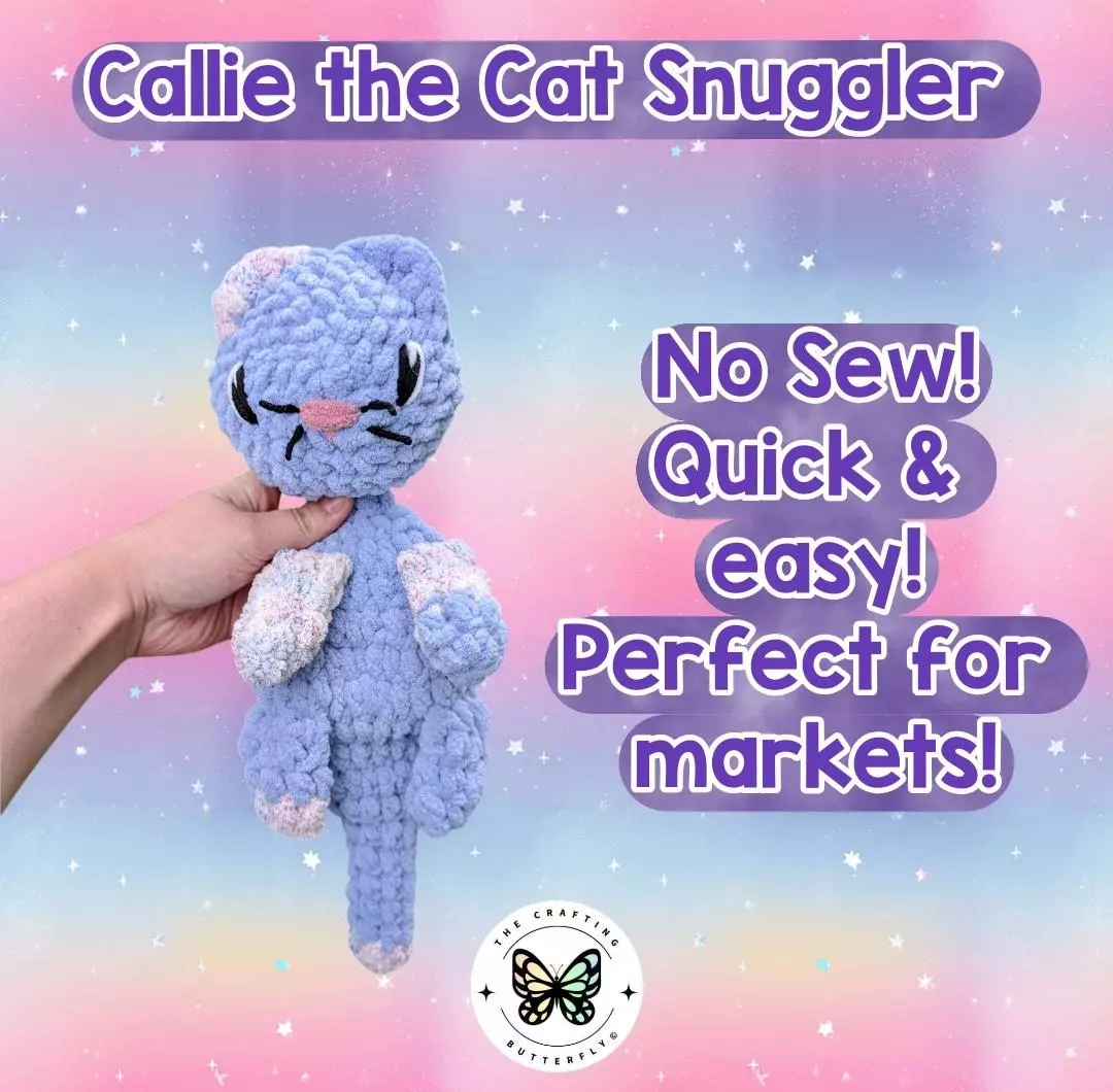Callie the Cat Snuggler PDF Pattern thumbnail
