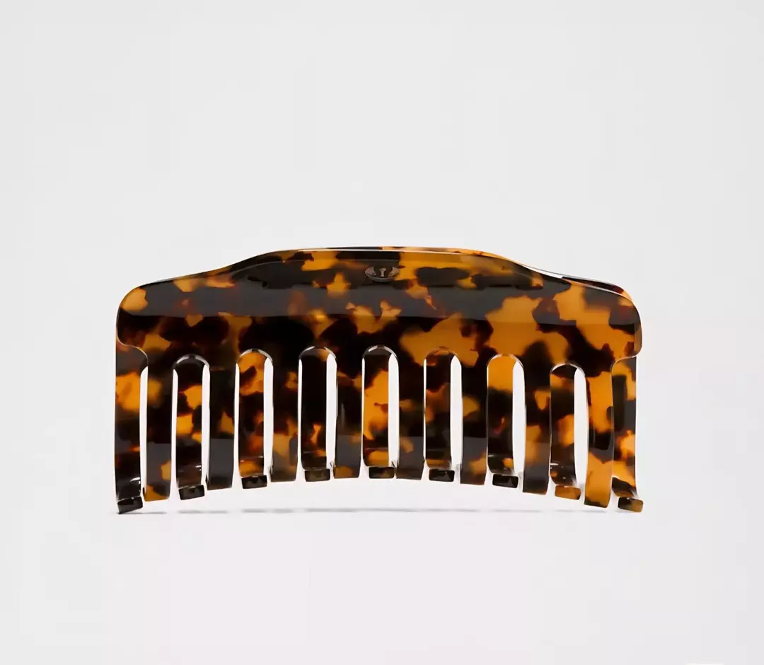 NWT Lululemon Jumbo Hair Claw French Press/Burnt Caramel thumbnail