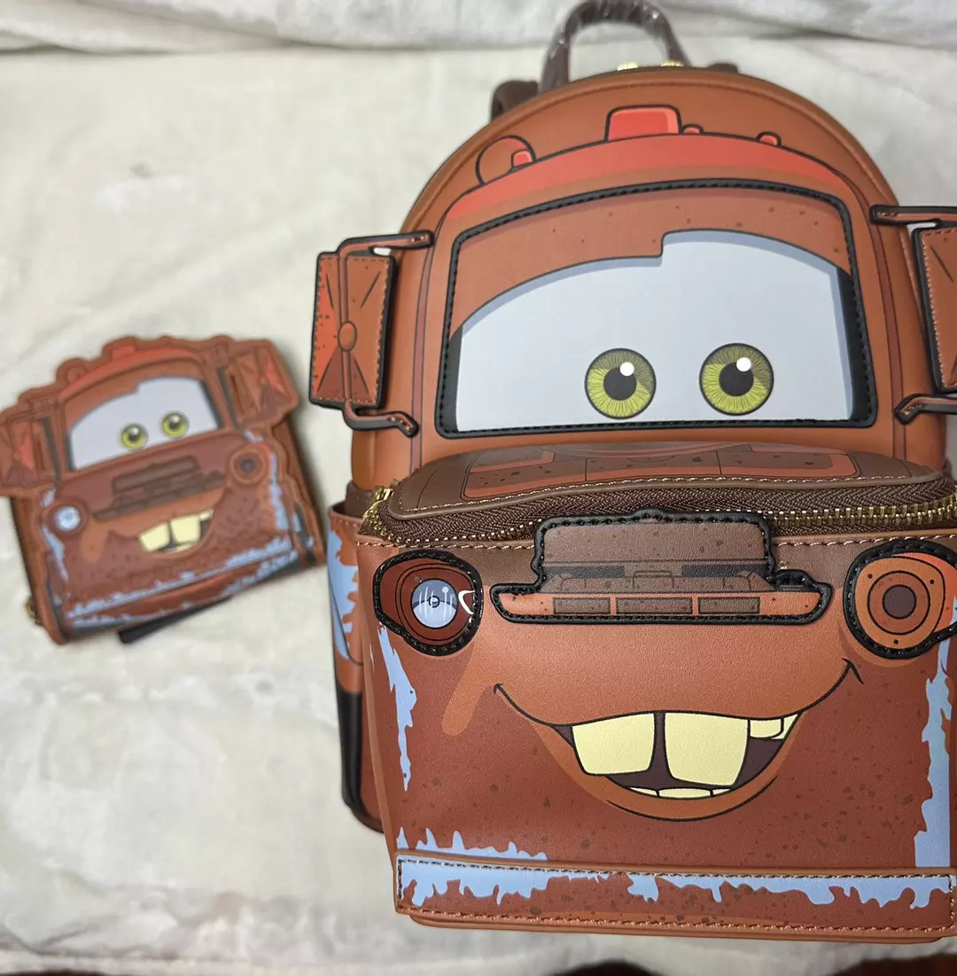 Loungefly Disney Pixar Cars Mater Light Up Figural mbp & GlowInDark Wallet Set thumbnail