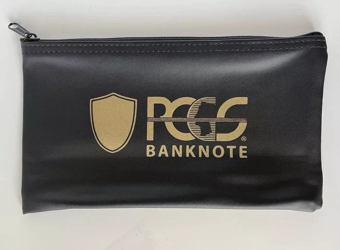 PCGS Banknote Zipper Bag w/ gold PCGS logo - Brand New thumbnail