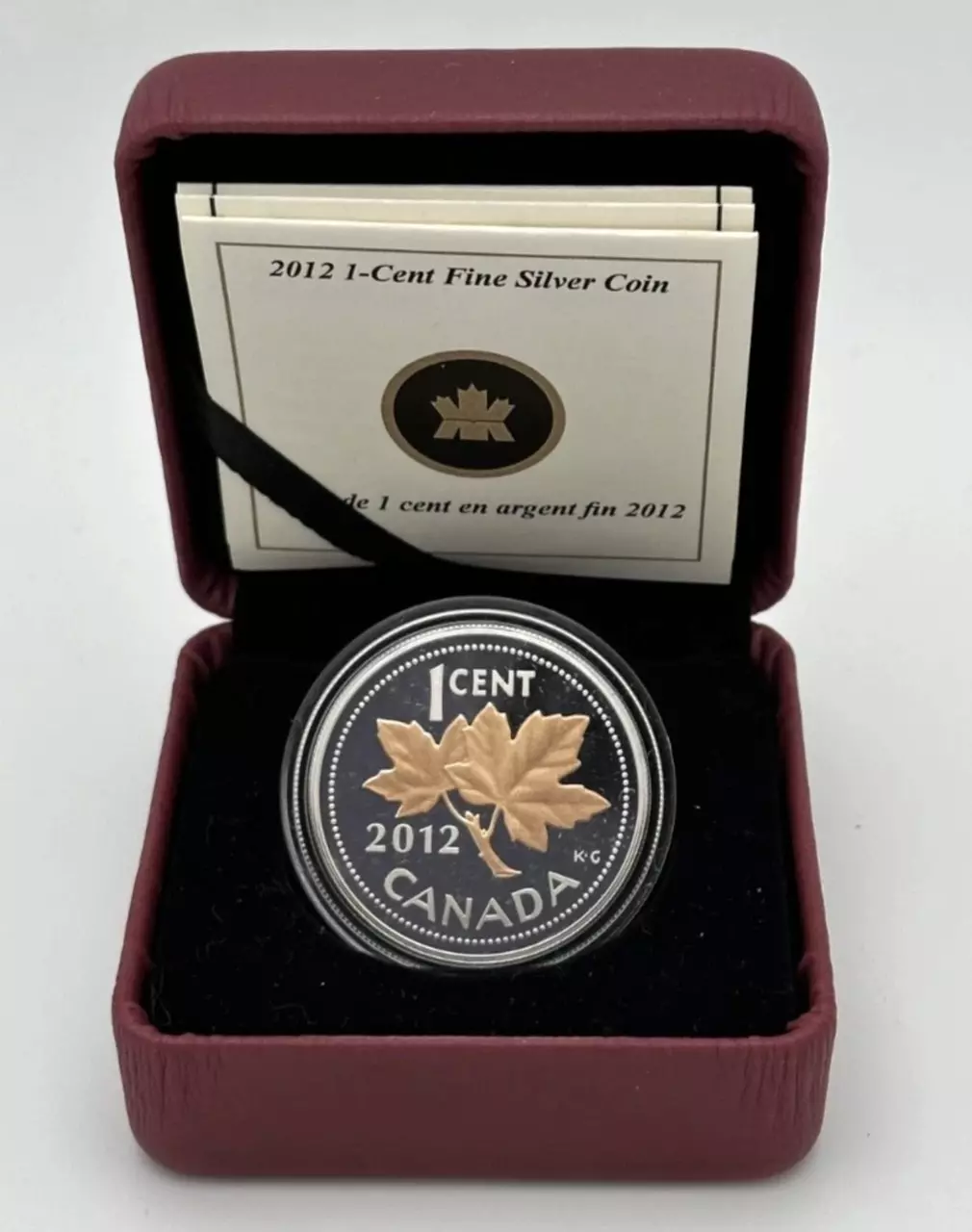 2012 Canada 1 Cent Fine Silver Coin Farewell to the Penny - Complete from RCM thumbnail