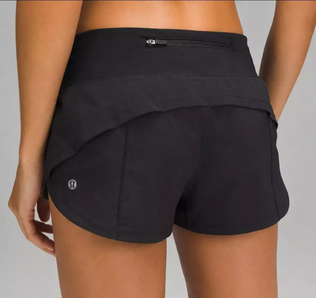 NWT Lululemon Speed Up Low-Rise Lined Short 2.5" Women's Size 12 Black thumbnail
