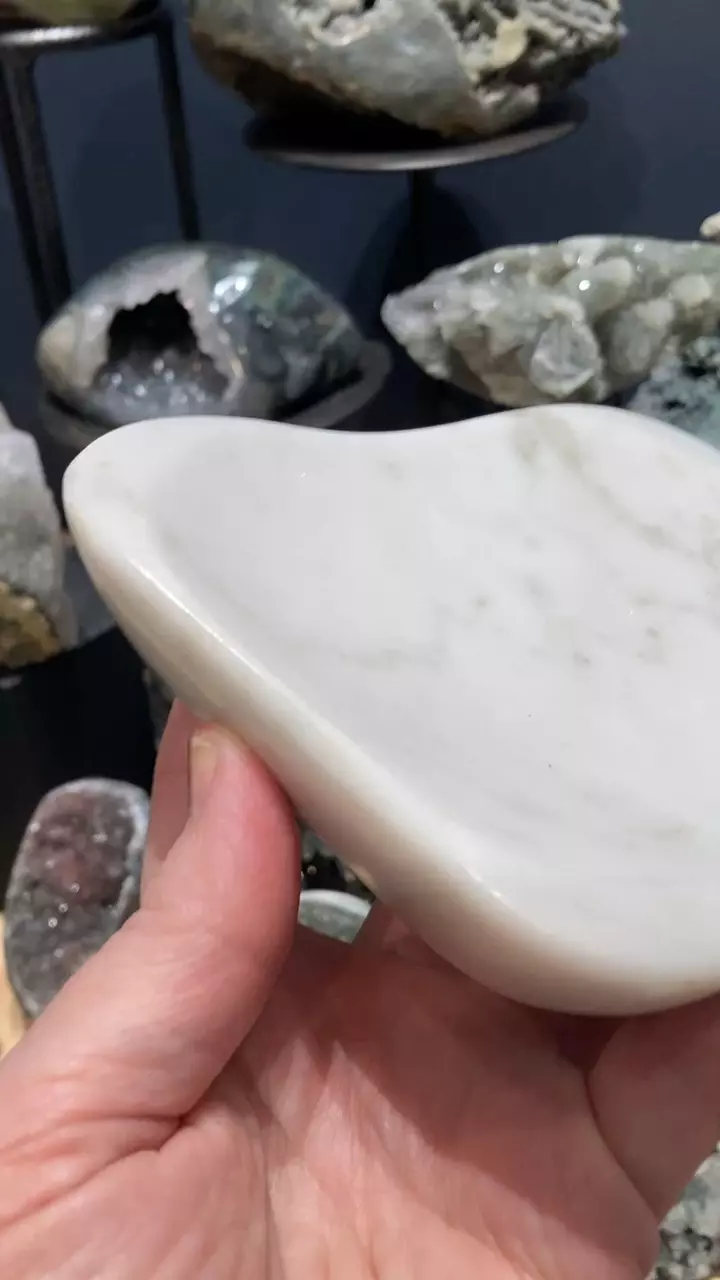 Freeform marble dish approx 4.5” thumbnail