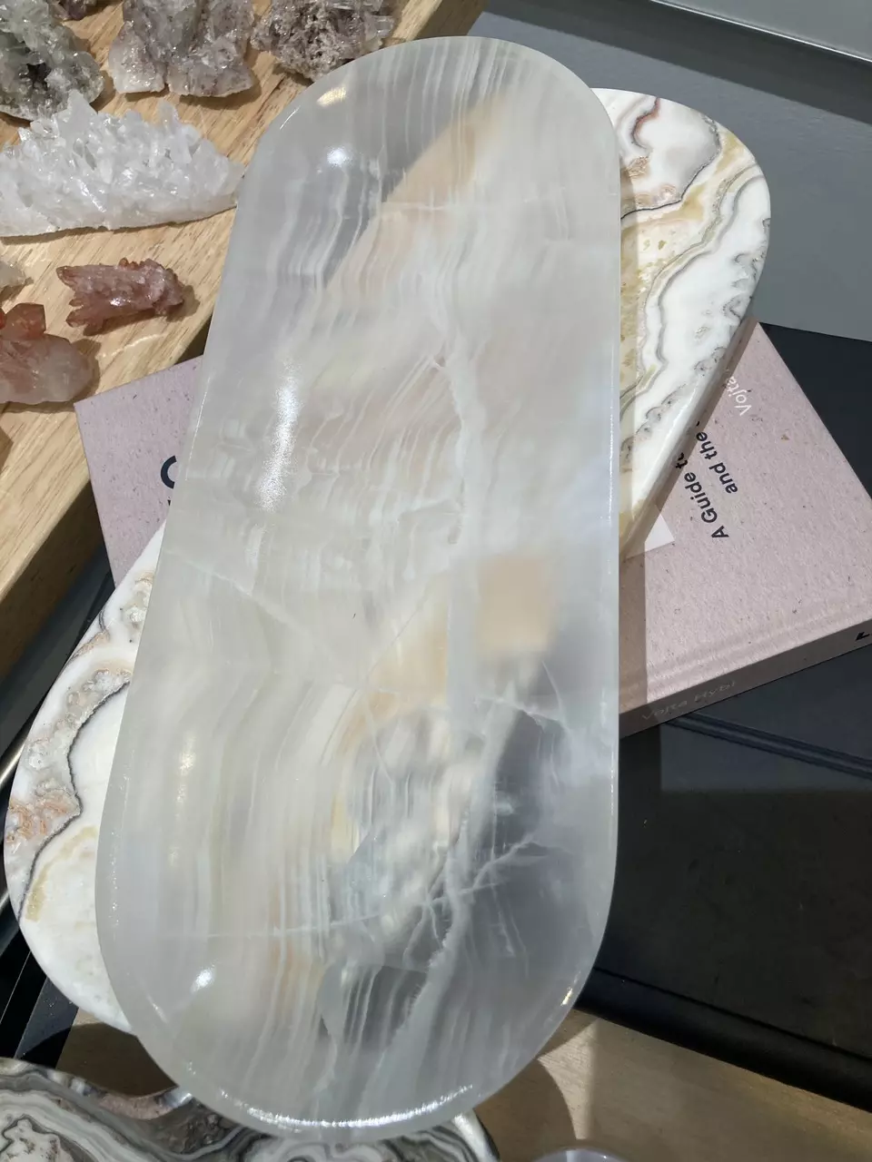 White onyx tray 12.5” thumbnail