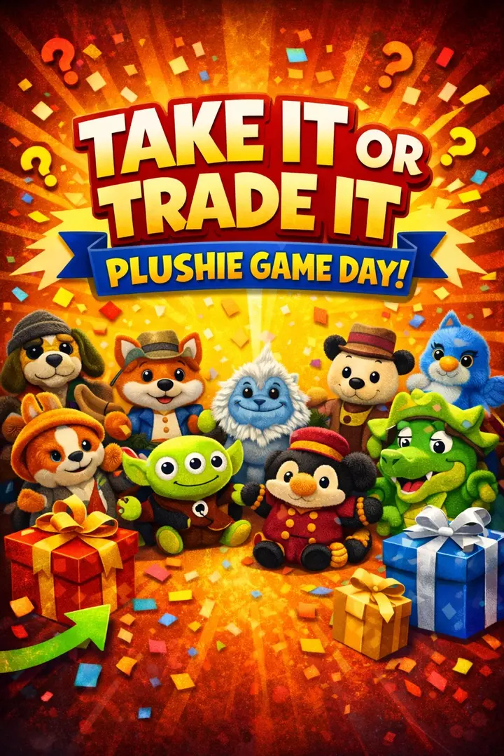 ALL PARKS PLUSHIE TAKE IT OR TRADE IT