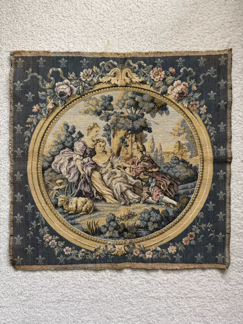 Antique unframed tapestry thumbnail