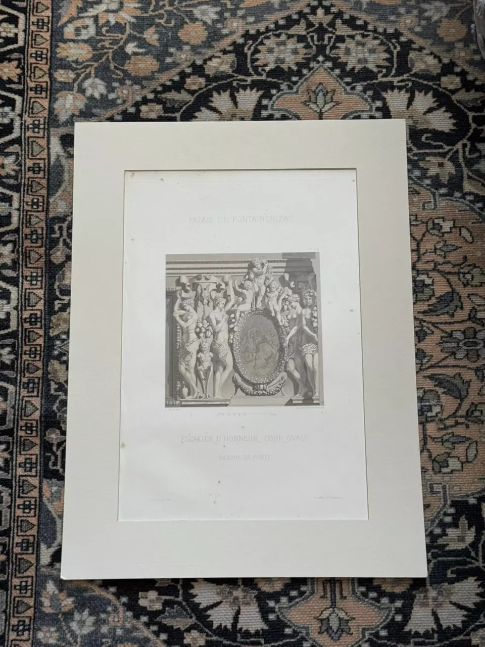 1863 French Fontainebleau Palace by Félix Penel thumbnail