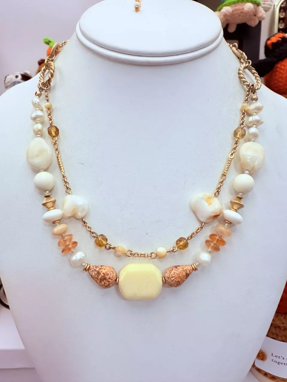 - B37 - Lia Sophia Layered Necklace 18-21” thumbnail