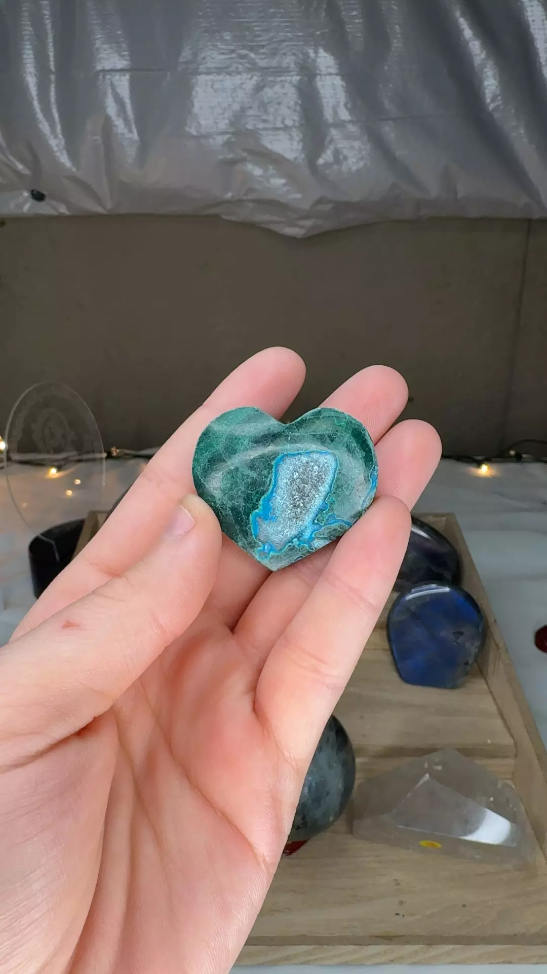 Malachite Chrysocolla Heart thumbnail