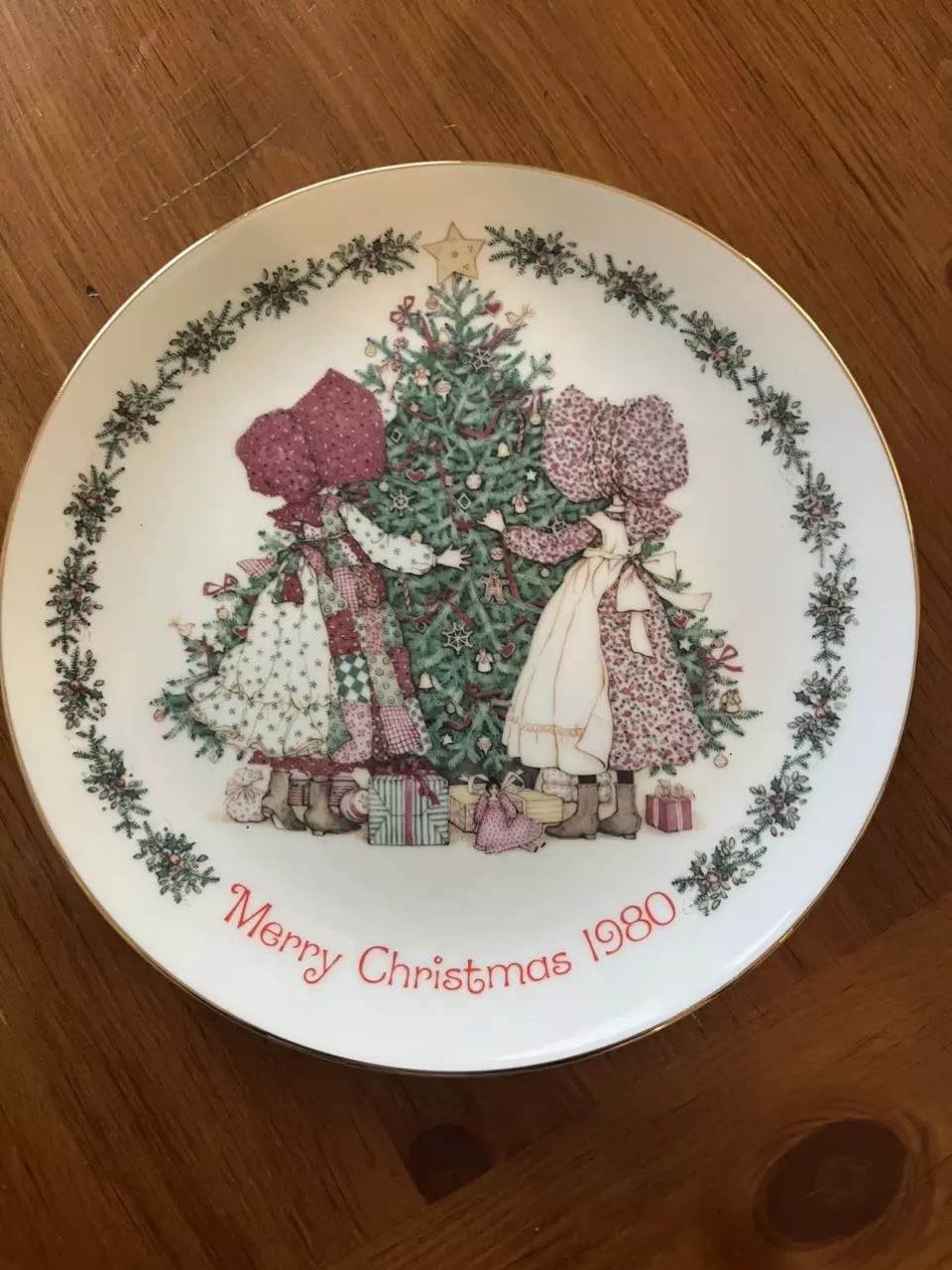 1980 vintage Holly Hobby plate Japan made thumbnail