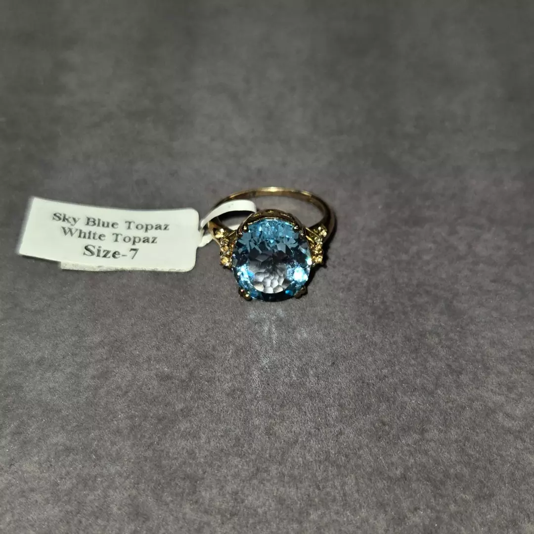 Blue & White Topaz Ring thumbnail
